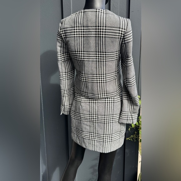 H&M Plaid Women's Jacket and Skirt Set - Picture 3 of 10